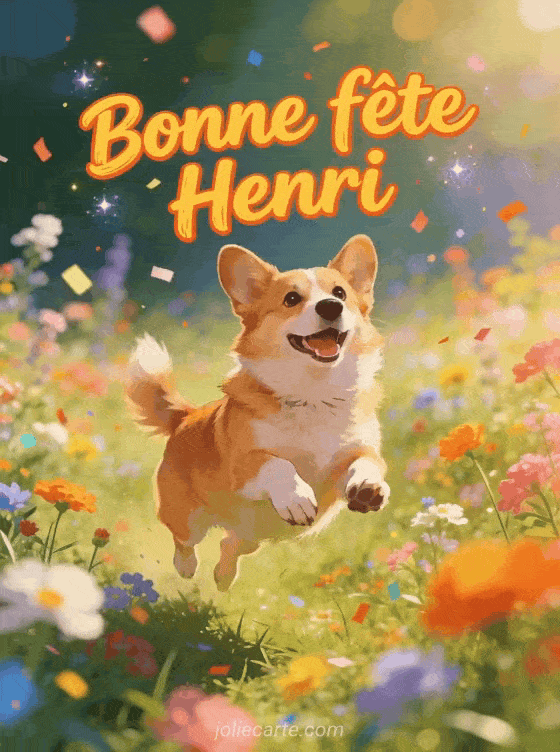 Bonne fête Henri - Henri gif bonne fete gratuit