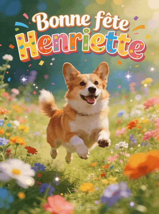 Bonne fête Henriette - Henriette gif bonne fete gratuit