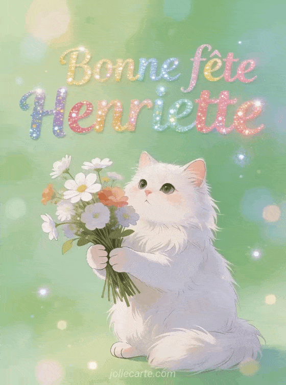 Bonne fête Henriette - Henriette gif bonne fete