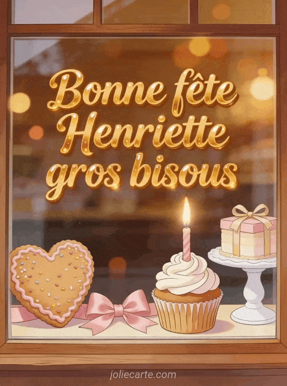 Bonne fête Henriette - Bonne fete henriette gros bisous