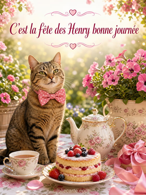Carte bonne fête Henry