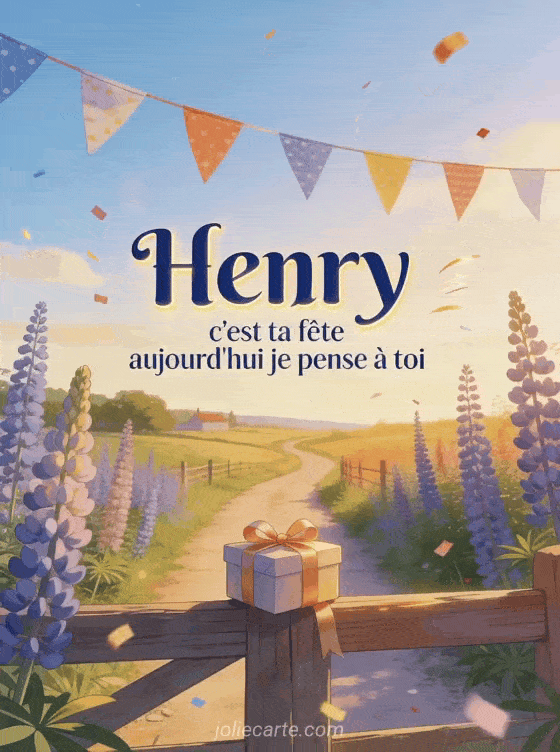 Bonne fête Henry - Fete henry a souhaiter