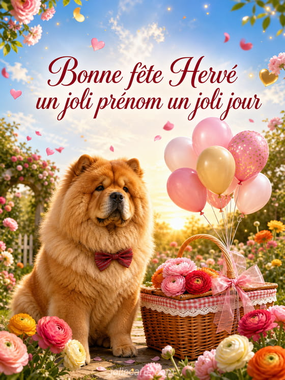 Carte bonne fĂȘte HervĂ©