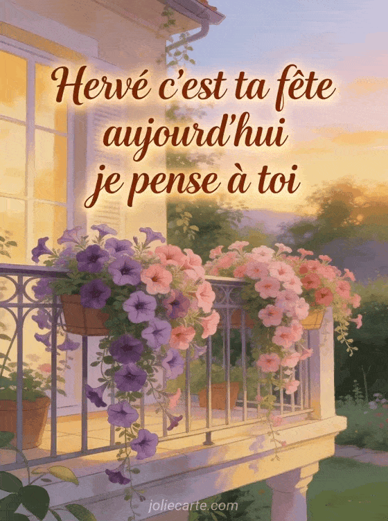 Bonne fête Hervé - Bonne fete herve bisous