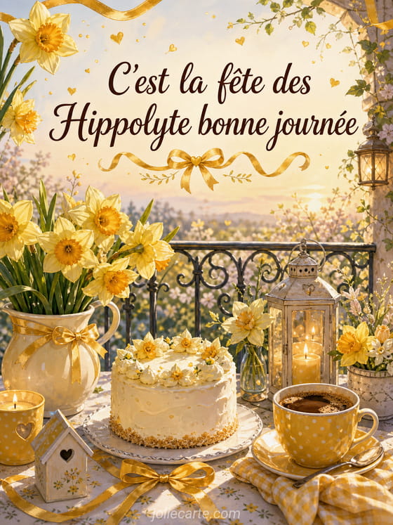 Carte bonne fête Hippolyte