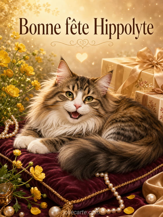 Carte bonne fête Hippolyte