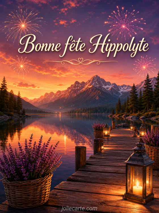 Carte bonne fête Hippolyte