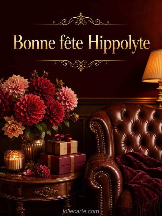 Carte bonne fête Hippolyte
