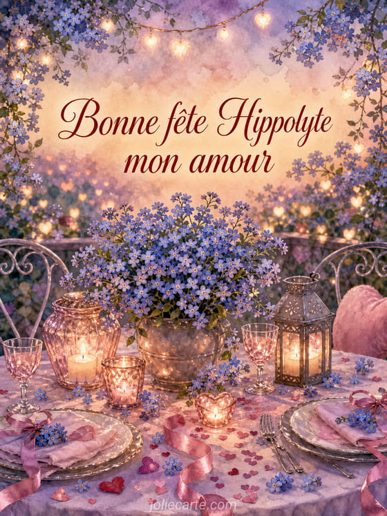 Carte bonne fête Hippolyte