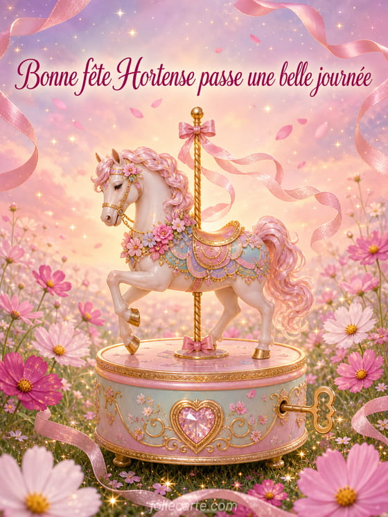 Carte bonne fête Hortense