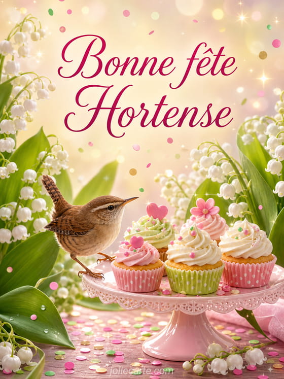 Carte bonne fête Hortense