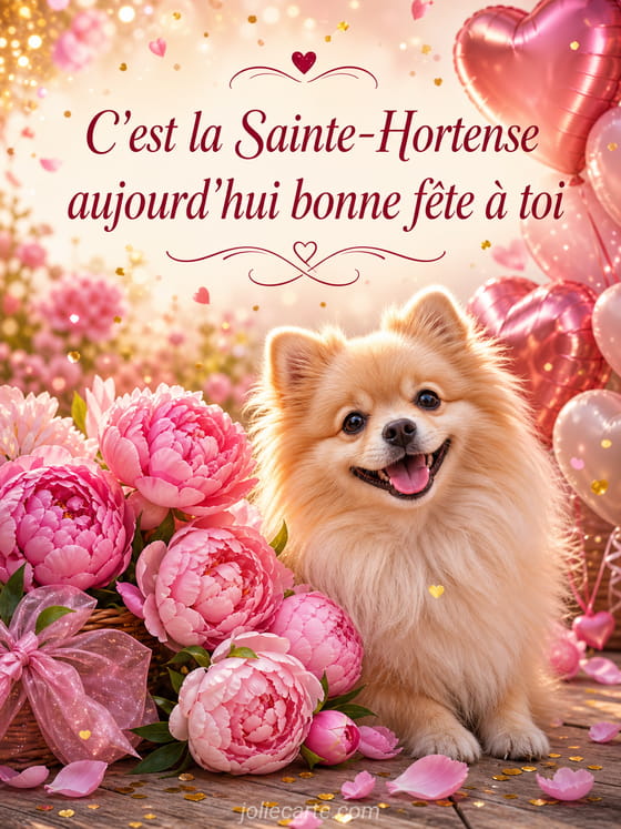Carte bonne fête Hortense