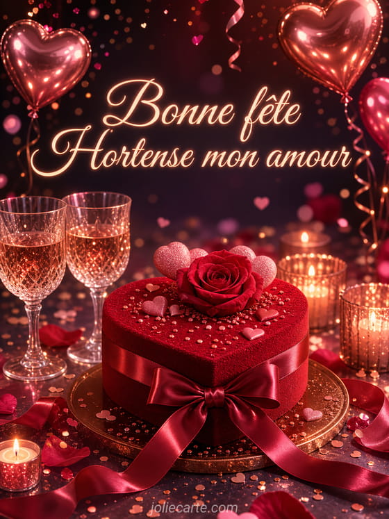 Carte bonne fête Hortense