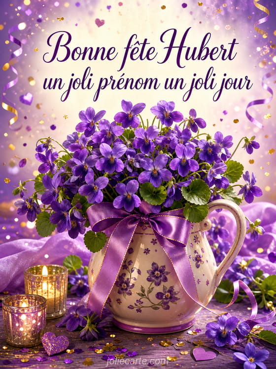 Carte bonne fête Hubert