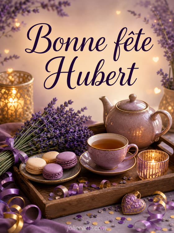 Carte bonne fête Hubert