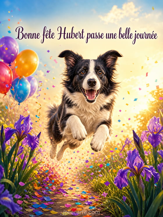 Carte bonne fête Hubert