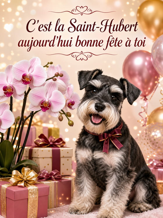 Carte bonne fête Hubert