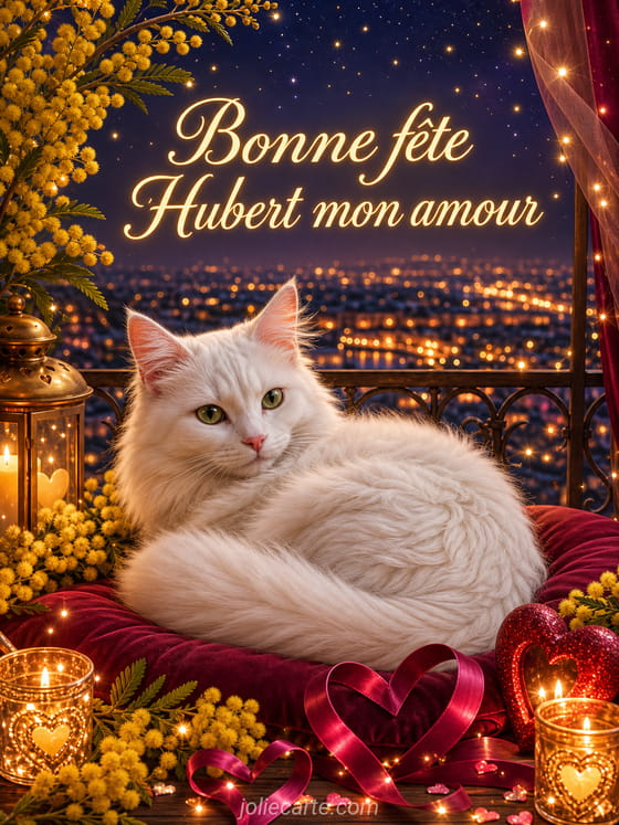 Carte bonne fête Hubert