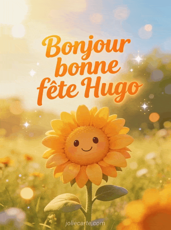 Bonne fête Hugo - Hugo image de bonne fete gratuite