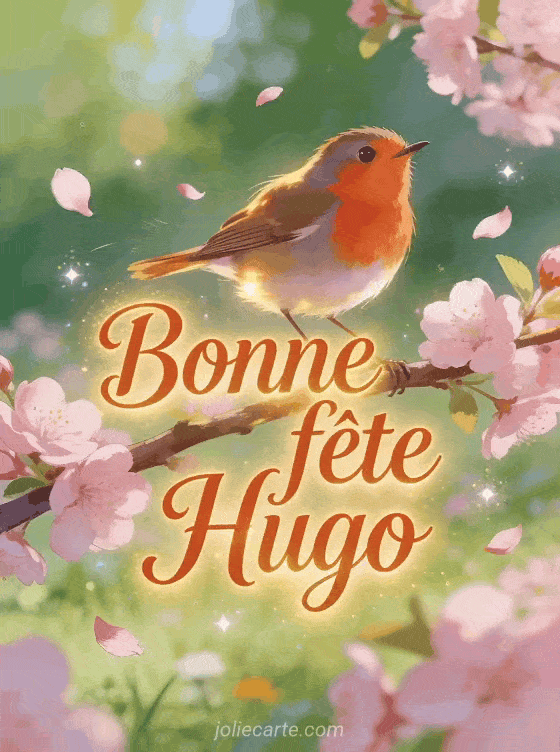 Bonne fête Hugo - Hugo image bonne fete gratuite