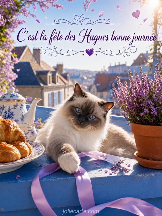 Carte bonne fĂȘte Hugues