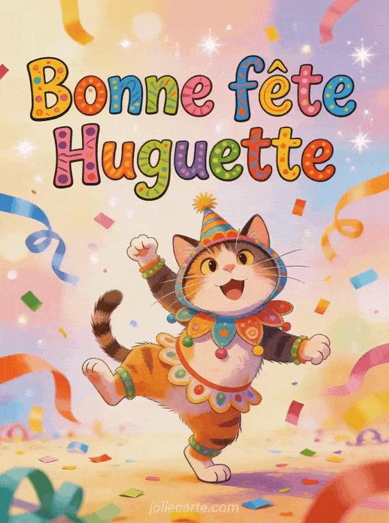 Bonne fête Huguette - Huguette gif bonne fete humour gratuit