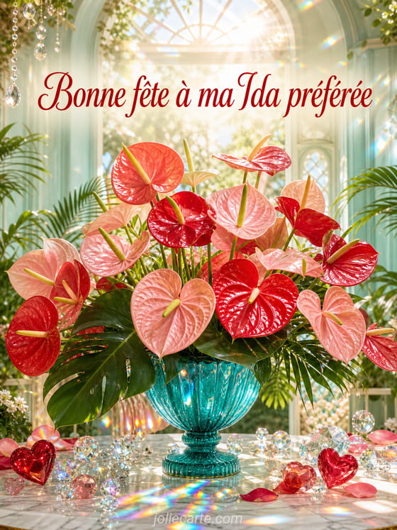 Carte bonne fête Ida