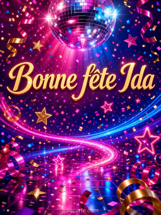 Carte bonne fête Ida