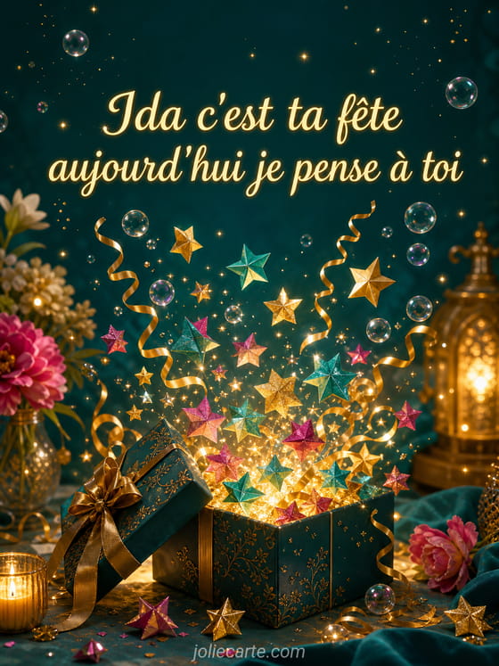 Carte bonne fête Ida