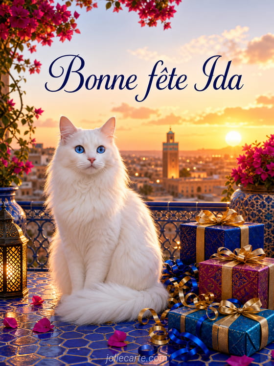 Carte bonne fête Ida