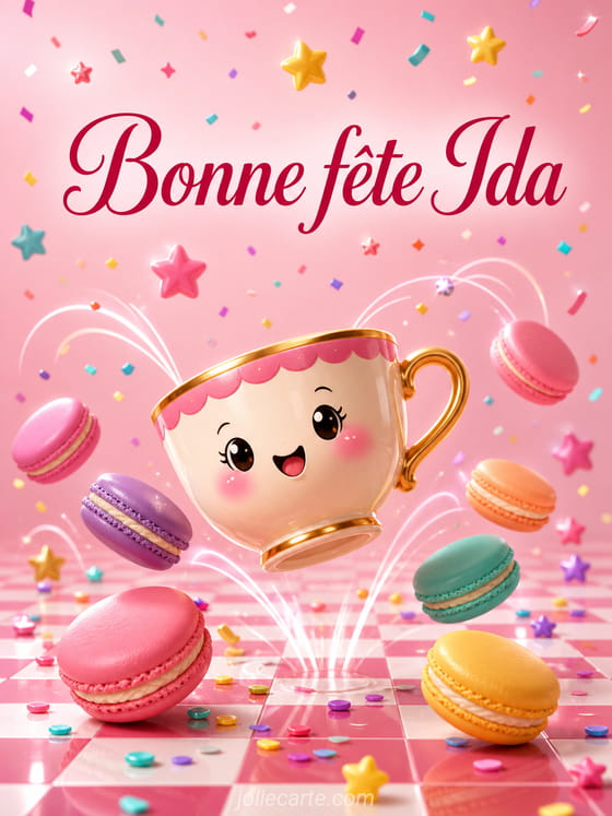 Carte bonne fête Ida