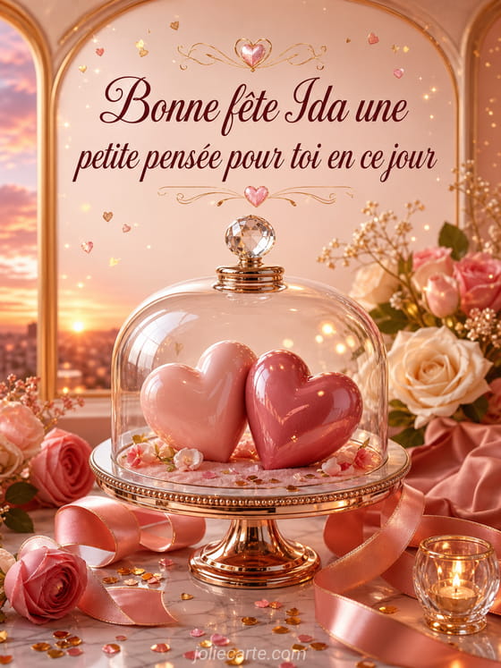 Carte bonne fête Ida