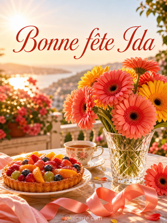 Carte bonne fête Ida