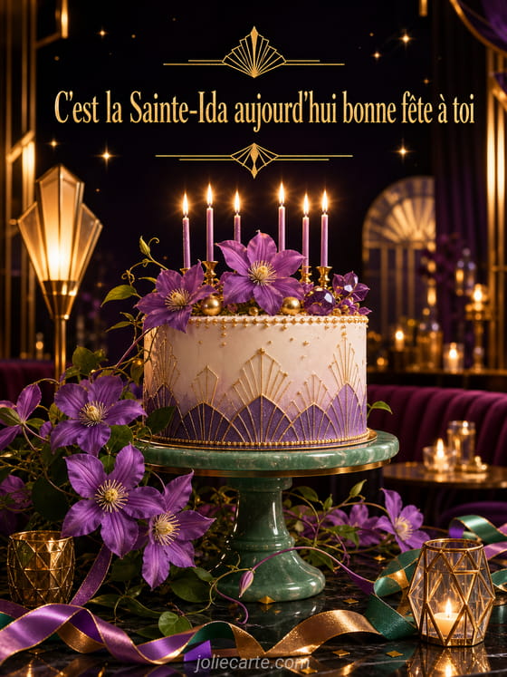 Carte bonne fête Ida