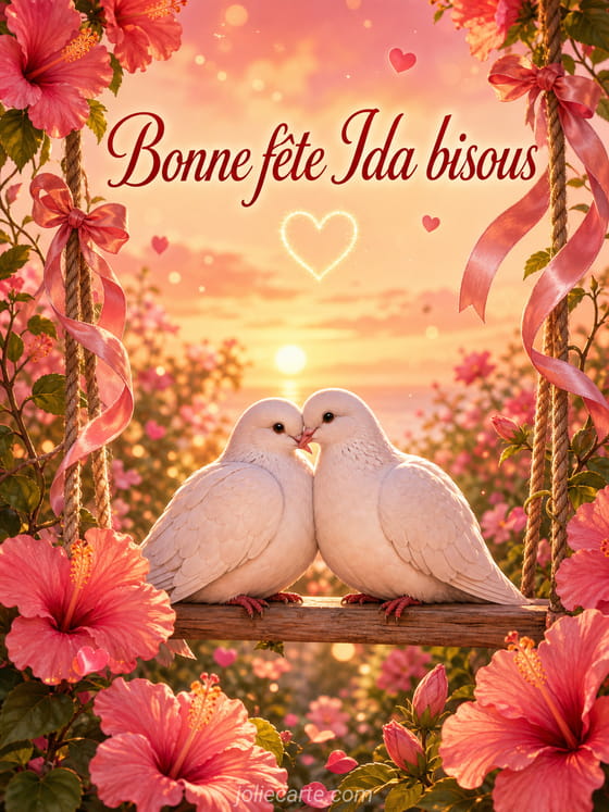 Carte bonne fête Ida