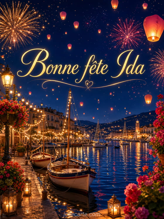 Carte bonne fête Ida