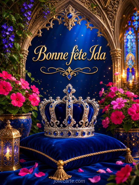 Carte bonne fête Ida