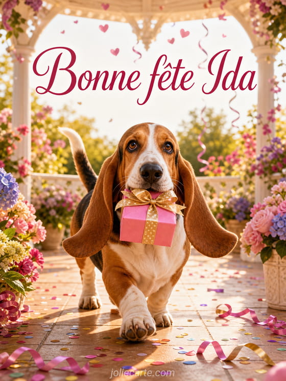 Carte bonne fête Ida
