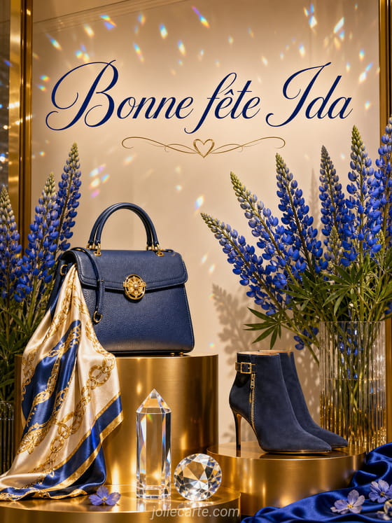 Carte bonne fête Ida