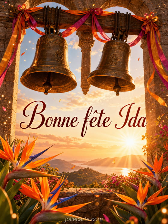 Carte bonne fête Ida