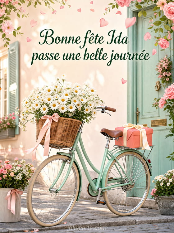 Carte bonne fête Ida