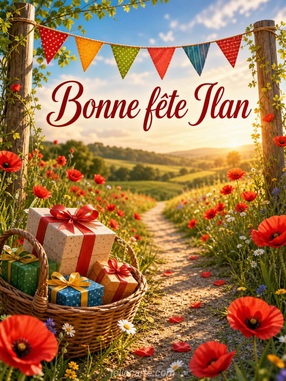 Carte bonne fĂȘte Ilan