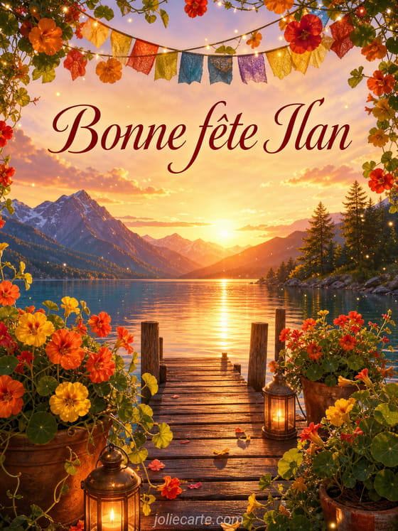 Carte bonne fĂȘte Ilan