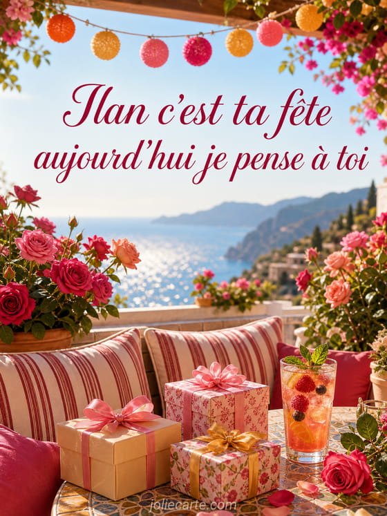 Carte bonne fĂȘte Ilan