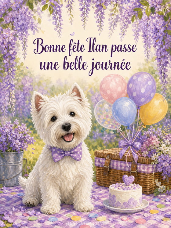 Carte bonne fĂȘte Ilan