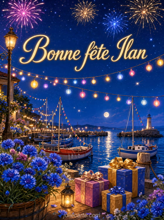 Carte bonne fĂȘte Ilan