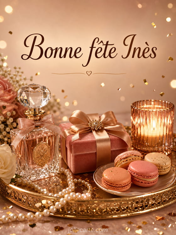 Carte bonne fĂȘte InĂšs