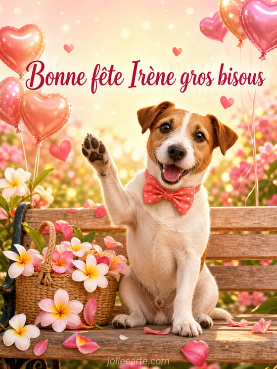 Carte bonne fête Irène