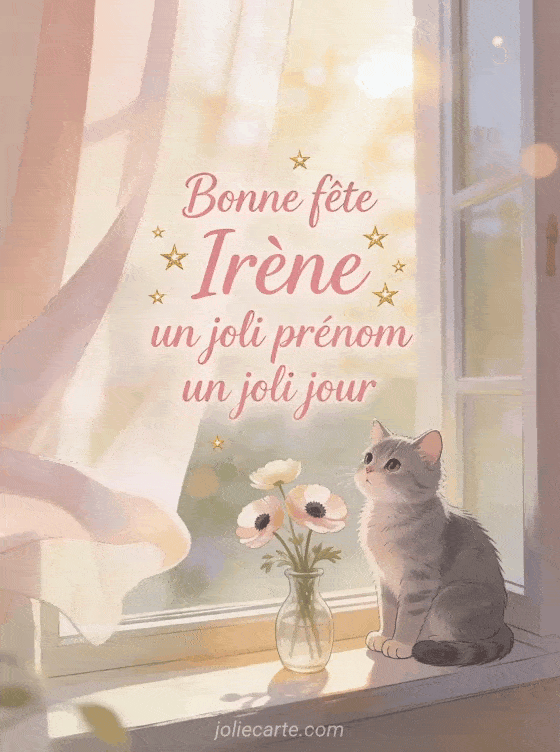 Bonne fête Irène - Bonne fete irene gif
