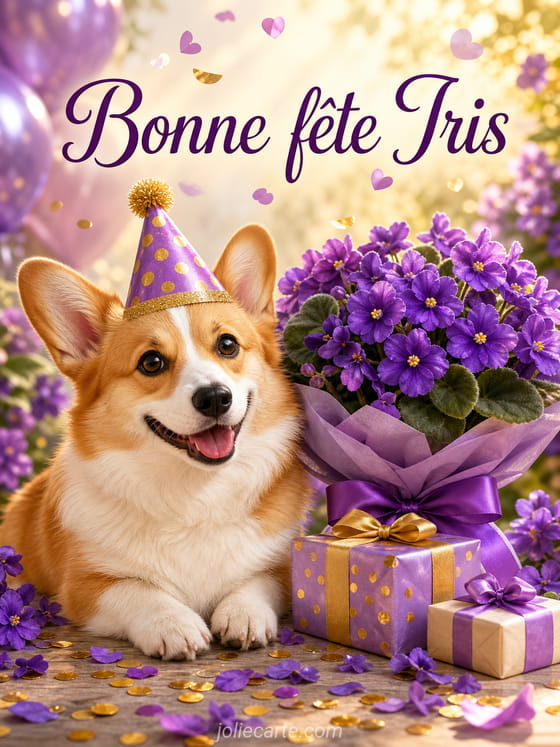 Carte bonne fĂȘte Iris